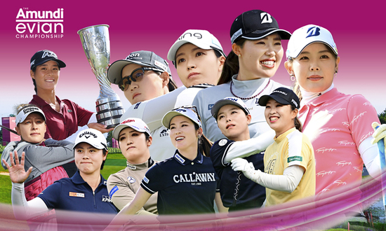 【LPGA女子ゴルフツアー】「メジャー アムンディ・エビアン・チャンピオンシップ」日本人出場選手 直筆サイン入りグッズ